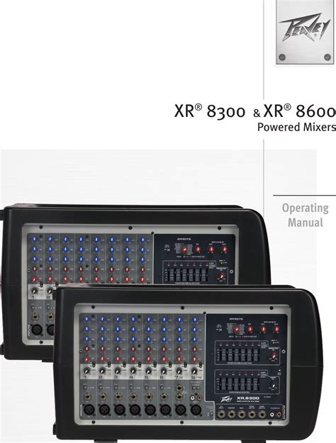 peavey electronics xr 8300 manual Reader