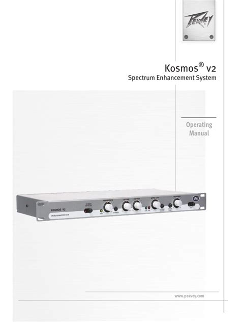 peavey kosmos v2 manual Epub