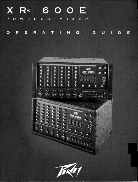 peavey xr600e user guide PDF