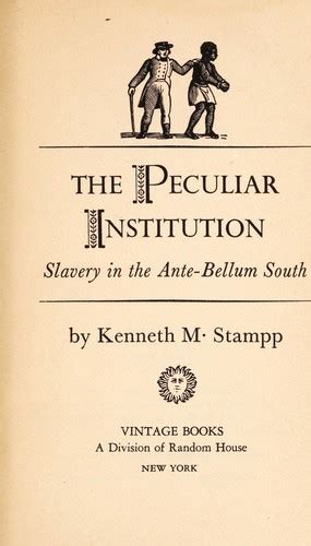 peculiar institution peculiar institution Reader