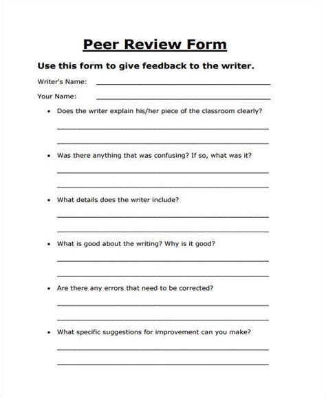 peer review worksheets for essays PDF
