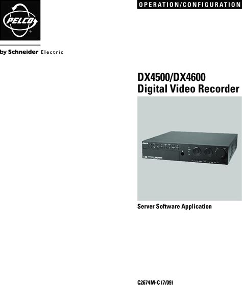 pelco 4600 dvr manual Doc