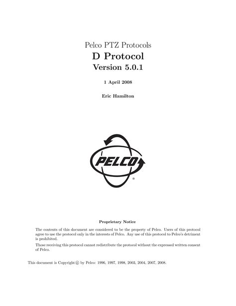 pelco d protocol manual pdf Kindle Editon