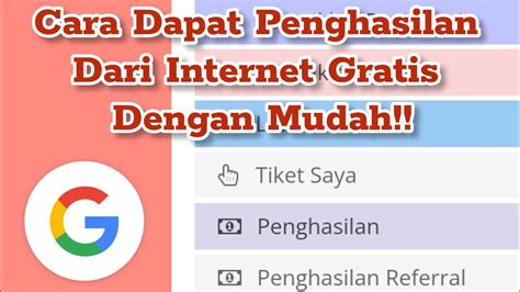 penghasilan tambahan dari internet gratis Doc