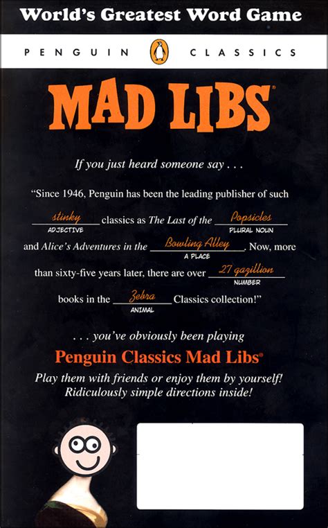 penguin classics mad libs PDF