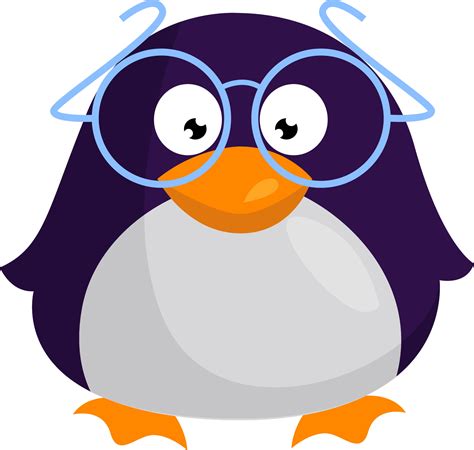 penguin with glasses