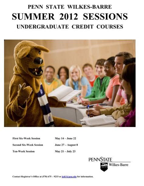 Penn State Summer Course Catalog
