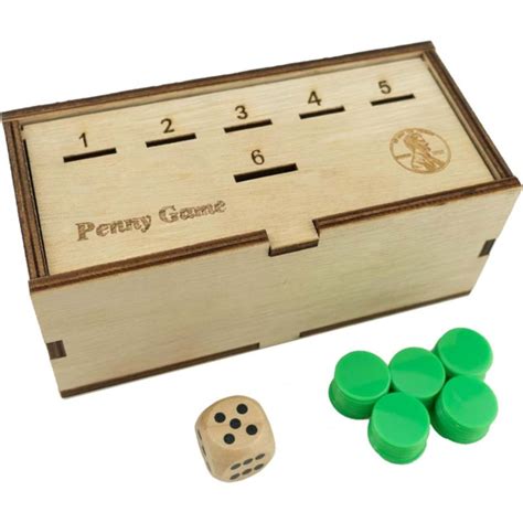 penny game wood box