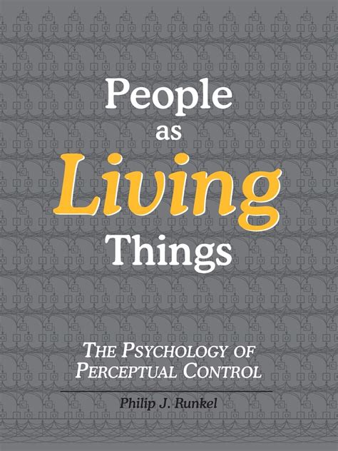 people as living things the psychology of perceptual control Epub