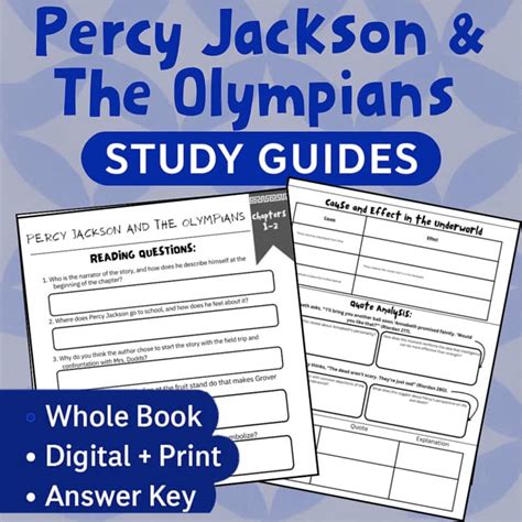 percy jackson study guide Kindle Editon