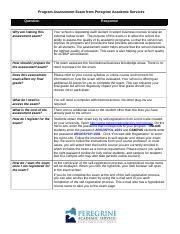 peregrine academic services question and answer Doc