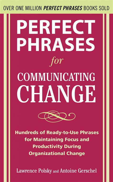 perfect phrases for communicating change perfect phrases Epub