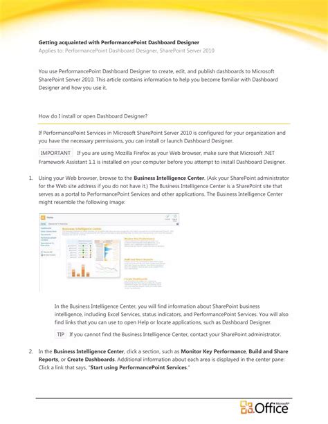 performancepoint dashboard designer download Epub