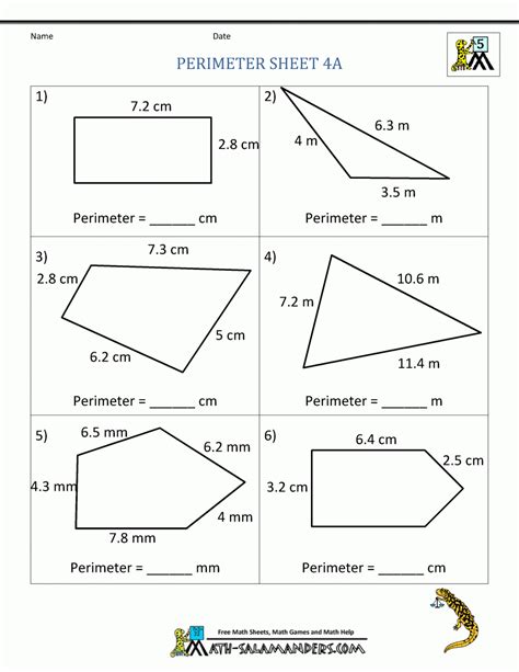 perimeter and area activities 8th grade Kindle Editon