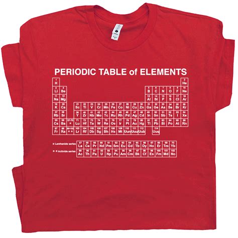 periodic table of elements t shirt