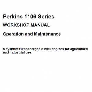 perkins 1106 service manual pdf PDF