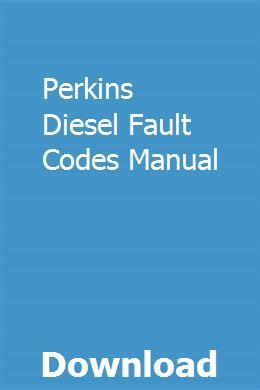 perkins diesel fault codes pdf Kindle Editon