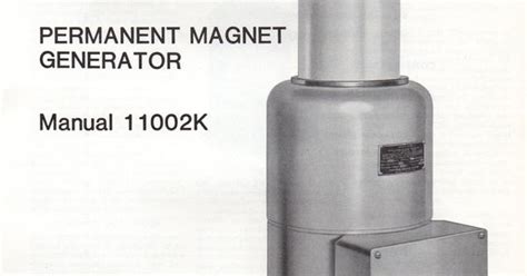 permanent magnet generator manual Kindle Editon