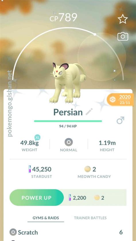 persian pokémon go