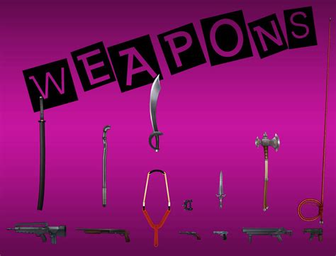 persona 5 weapons