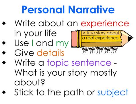 personal narrative essay definition Reader