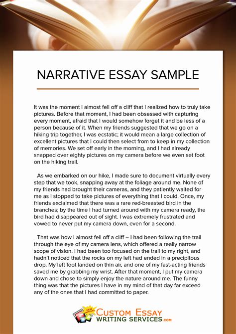 personal narrative essay examples PDF