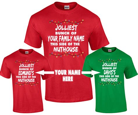 personalized christmas t shirts