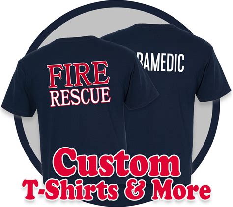 personalized fire department shirts