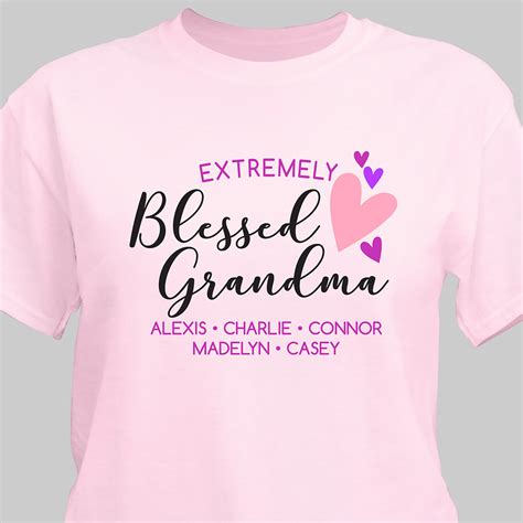 personalized grandma shirts