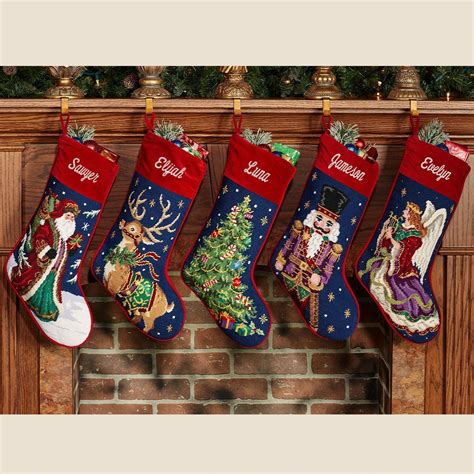 personalized needlepoint christmas stockings