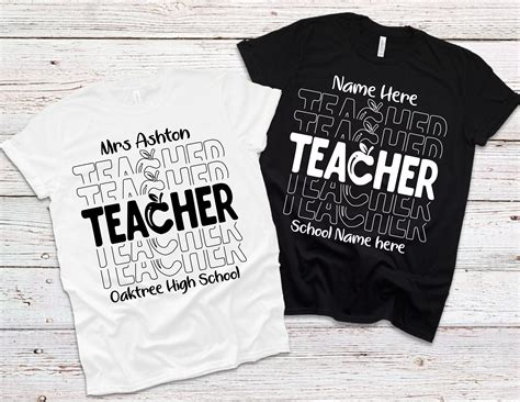 personalized shirts for teachers