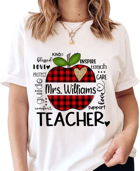 personalized teacher shirts