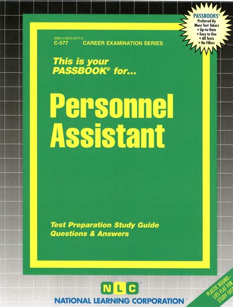 personnel assistantpassbooks career examination passbooks Epub