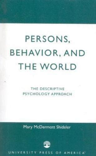 persons behavior and the world persons behavior and the world PDF