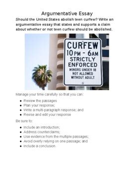 persuasive essay on teenage curfew Reader