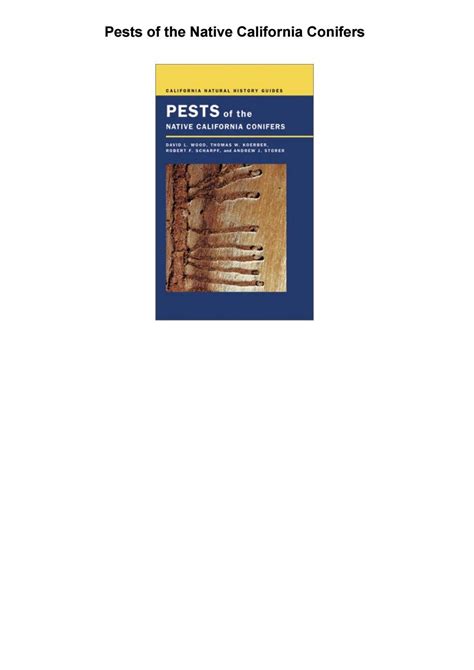 pests of the native california conifers Reader