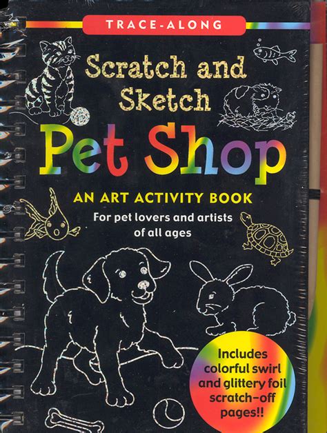 pet shop scratch and sketch trace along Kindle Editon