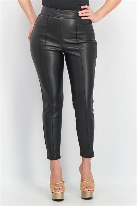 petite leather pants