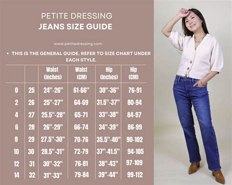 Petite Medium Size Chart