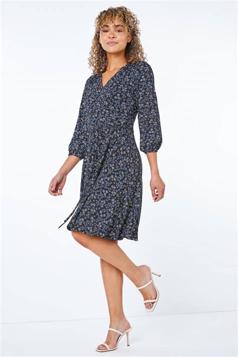 petite wrap dress