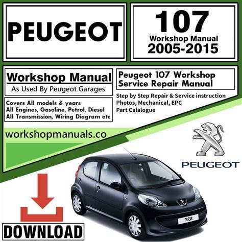 peugeot 107 repair manual download Doc