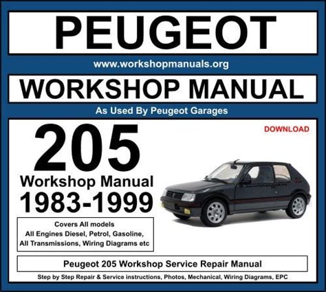 peugeot 205 manual download PDF