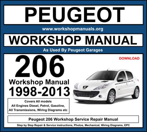 peugeot 206 cc workshop manual free download Ebook Epub