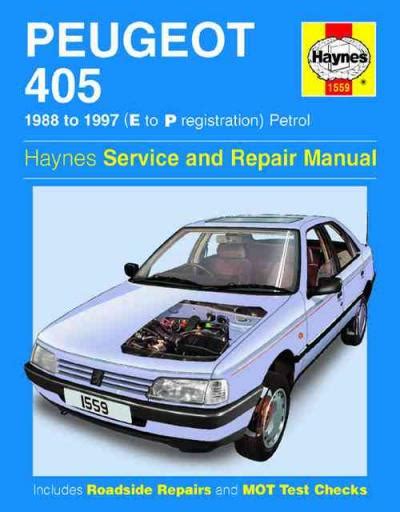 peugeot 405 repair service manual Kindle Editon