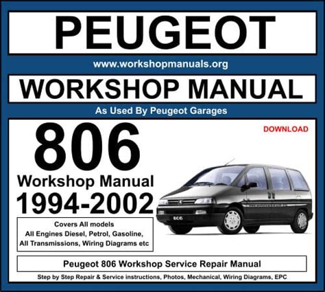 peugeot 806 workshop manual free download PDF