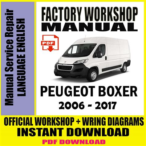 peugeot boxer van repair manual PDF