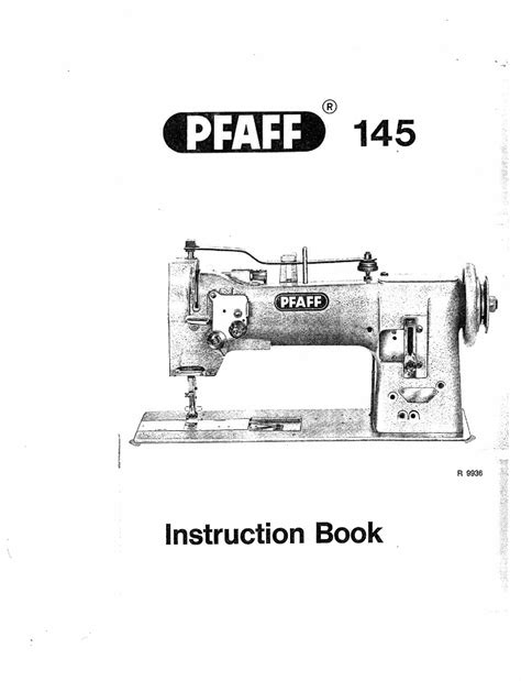 pfaff 145 repair manual PDF