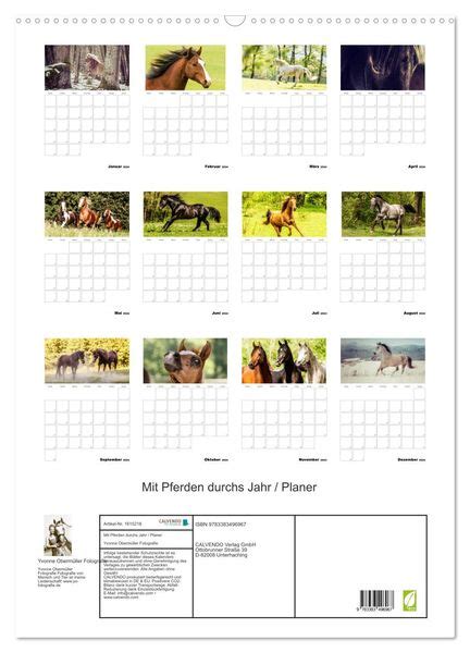 pferden durchs jahr planer wandkalender PDF