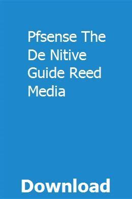 pfsense the de?nitive guide reed media Reader