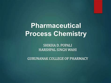 pharmaceutical process chemistry pharmaceutical process chemistry Kindle Editon